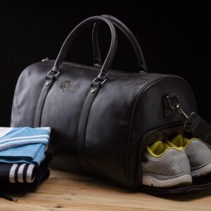 Leather Weekender with Shoe Compartment