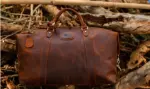 Kivu leather travel in red brown