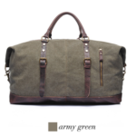 Vintage Waxed Canvas Travel Bag - c