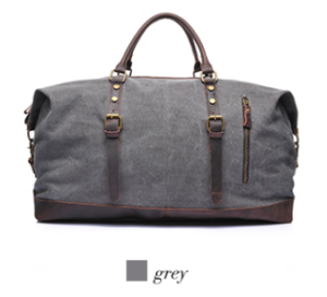 Vintage Waxed Canvas Travel Bag - c