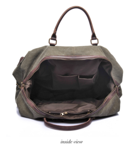 Vintage Waxed Canvas Travel Bag - c