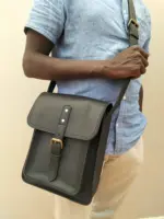 Leather sling bag