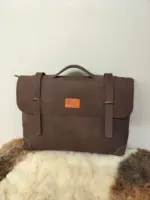 Leather laptop bag