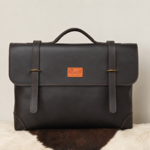 Leather laptop bag