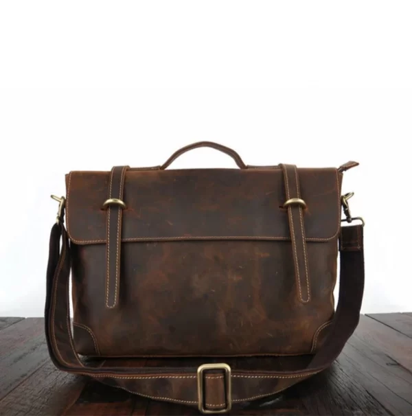 Duma Leather laptop bag - Image 4