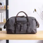 Kalahari canvas travel bag in light grey