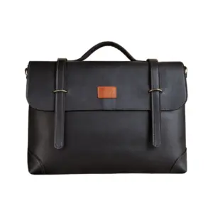Leather laptop bag