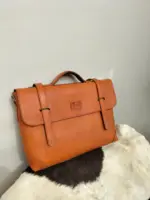 Leather laptop bag