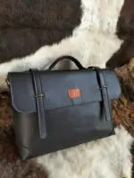 Leather laptop bag