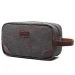 Turaco canvas toiletry in grey