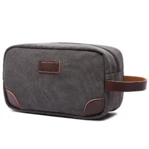 Turaco canvas toiletry in grey