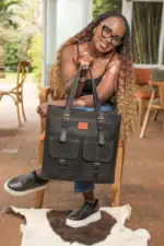 Zuleika Leather Tote Bag - Image 7