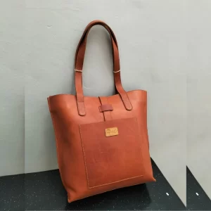 leather tote