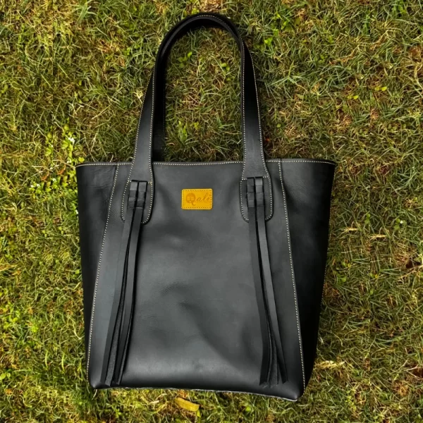 Leather tote