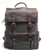 Grey Canvas backpack