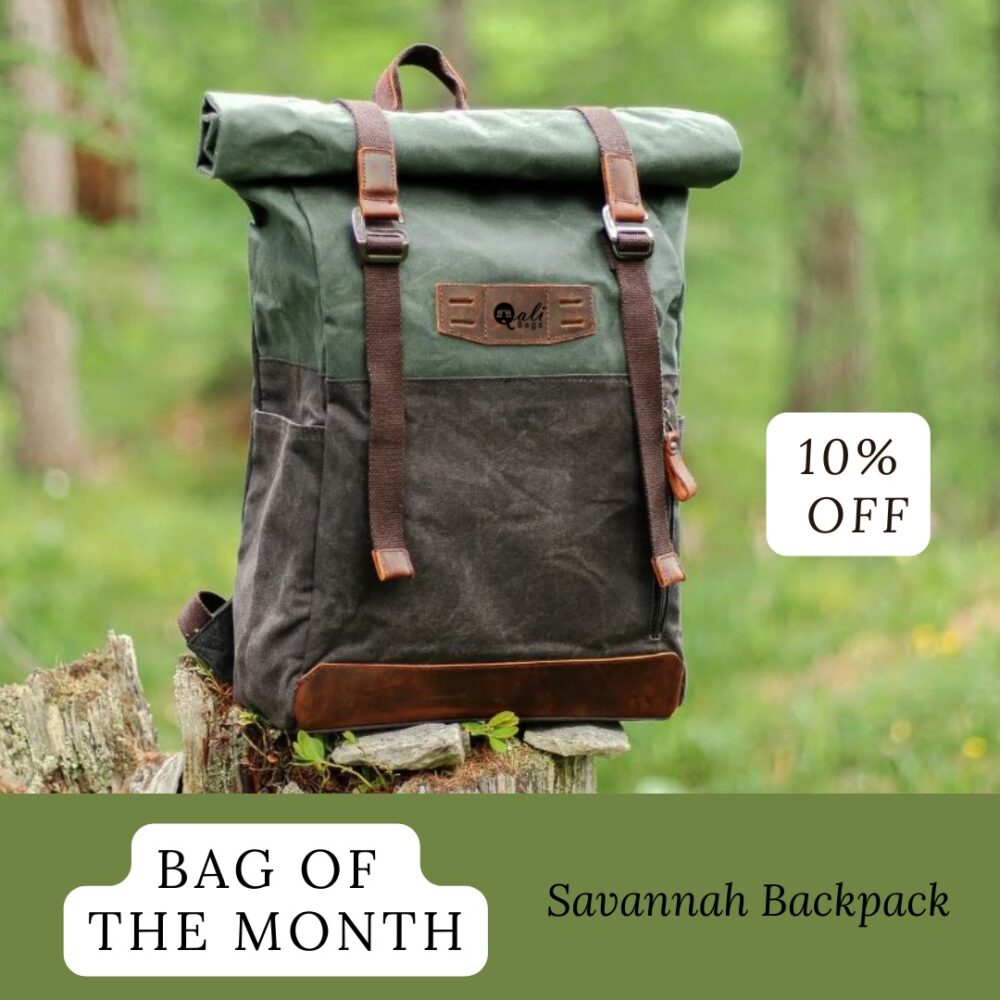 Savannah backpack bag of the month