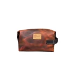 Leather toiletry bag
