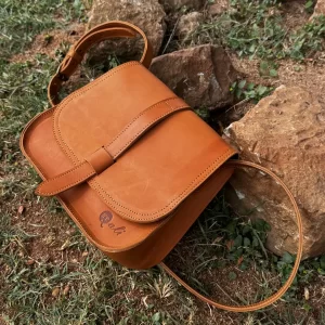 Leather sling bag
