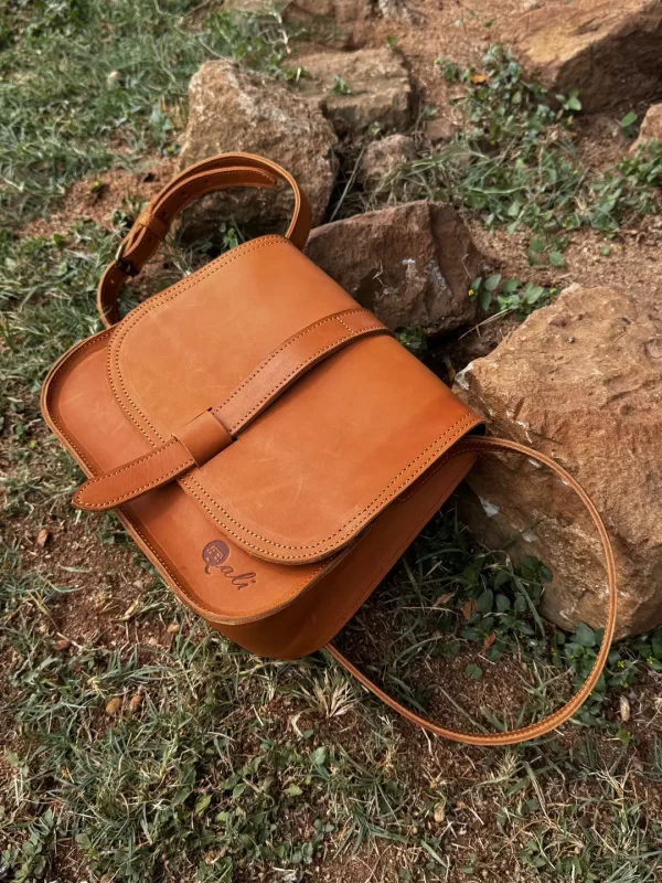 Leather sling bag