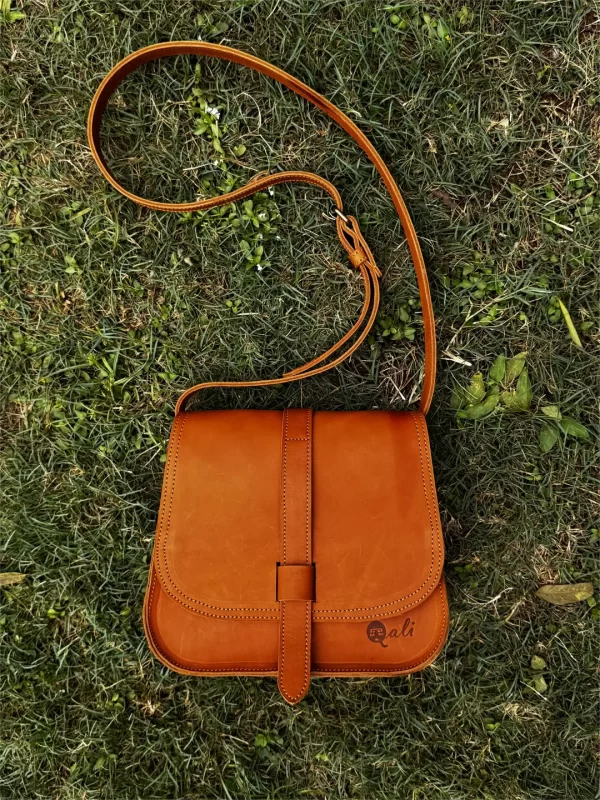 Leather sling bag