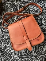 Leather sling bag