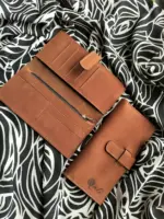 Brown leather wallet