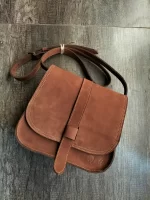 Leather sling bag