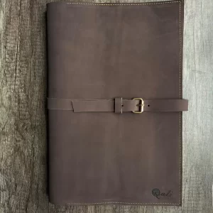 Leather laptop sleeve