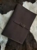Leather laptop sleeve