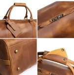 Leather travel bag