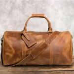 Brown Leather Travel Bag