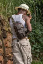 Leather crossbody bag