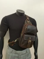 Safari leather Crossbody Bag - Image 2