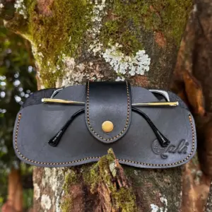 leather sunglasses holder