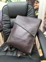 Dark Brown leather backpack