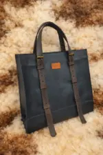 Navy blue with a touch of Brown