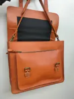 Brown briefcase bag