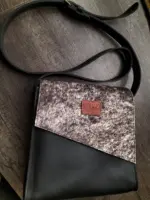 Black leather sling