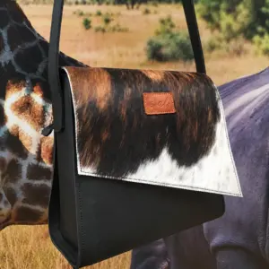 Black leather sling