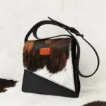 Black leather sling