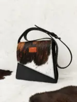 Black leather sling