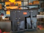 Black leather briefacse