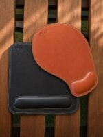 Leather mouse pads