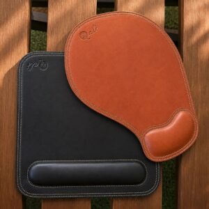 Leather mouse pads