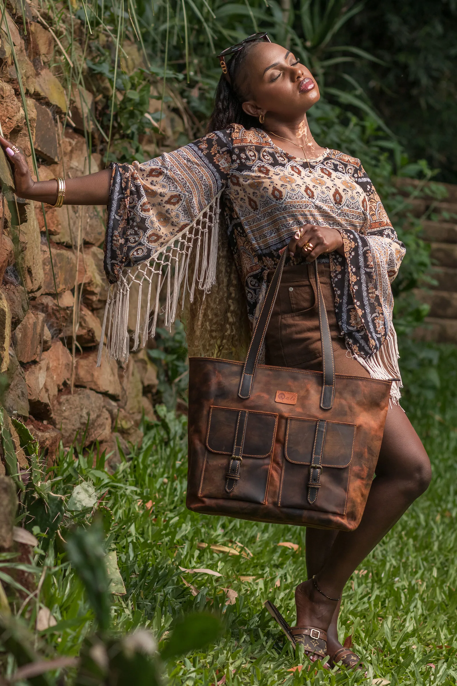 Qali Bags Kenya leather and canvas bags showcasing local craftsmanship